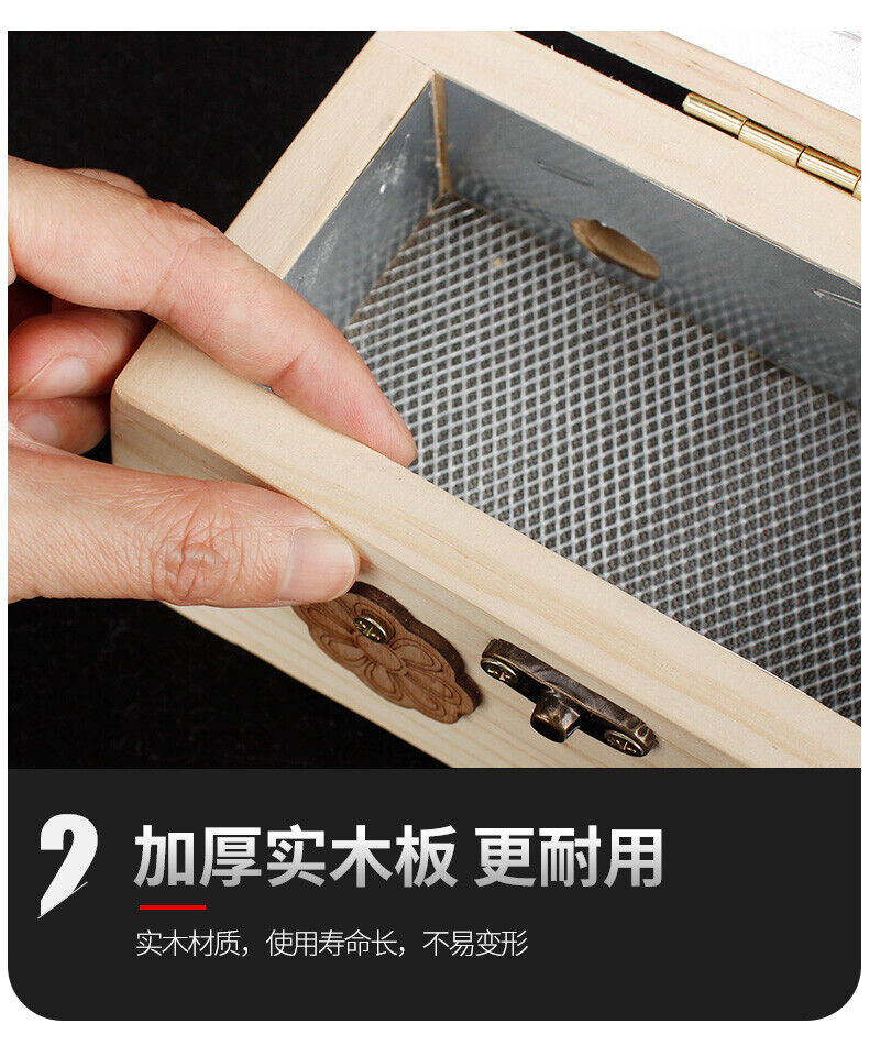 Wooden Moxibustion Box Portable Moxa Column Wormwood Fumigation Massage Tool 艾灸