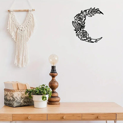 Moon Phase Wall Art Boho Moon Wall Home Decor Hanging Moon Wall Decor Metal Wall