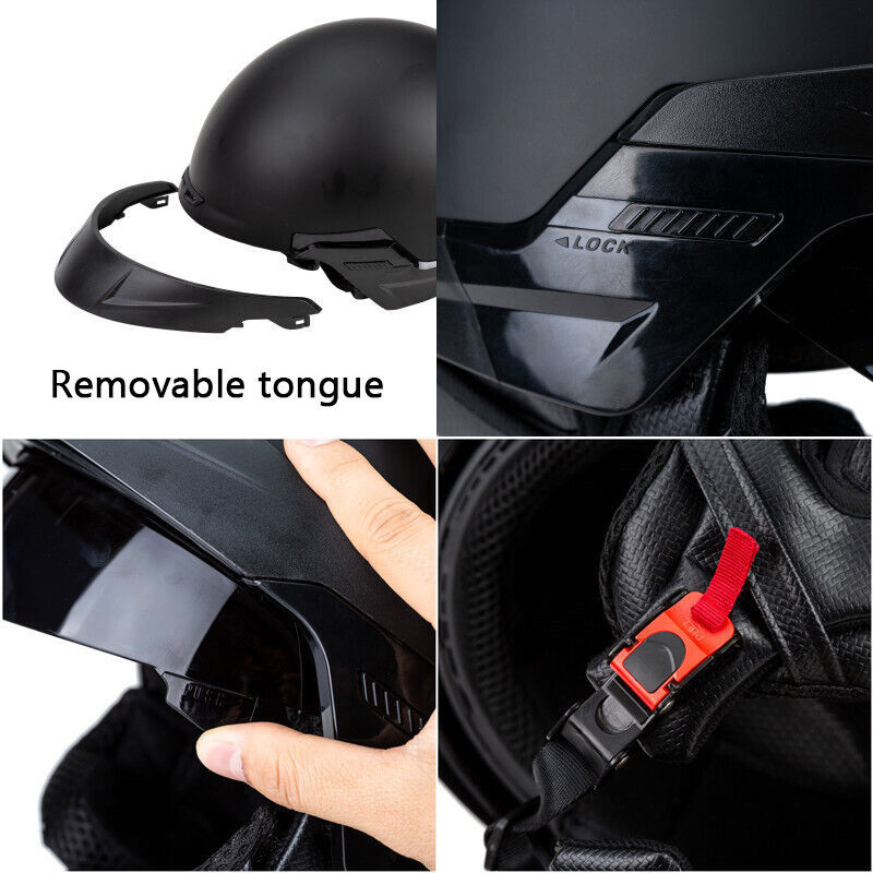 Motorcycle Half Helmet Motorcycle Helmet With Sun Visor DOT for All Seasons Gift
