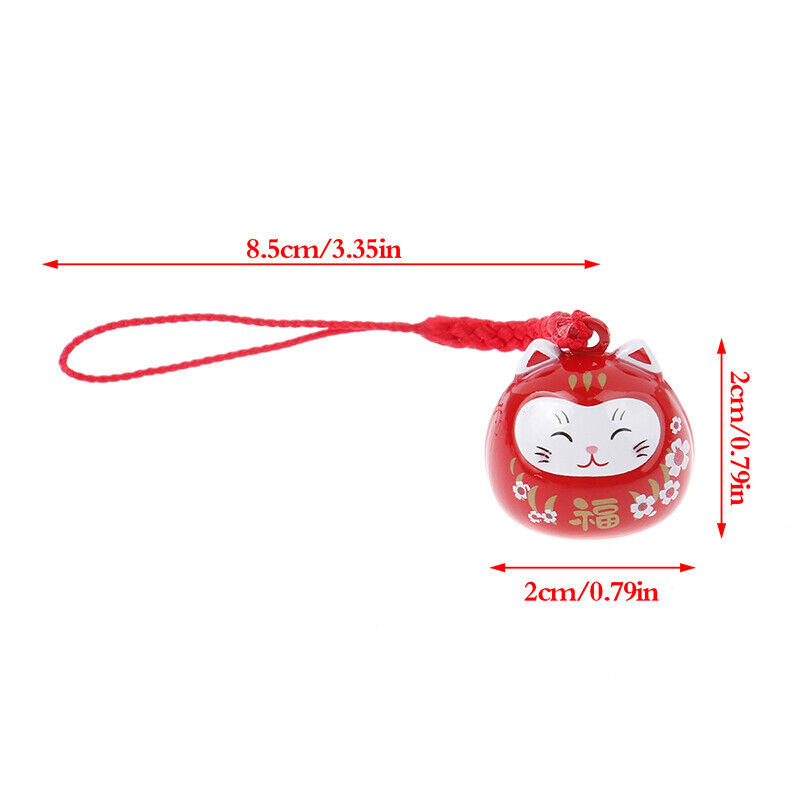 Cartoon Japan Lucky Cat Keychain Maneki Neko Trinkets Car Bag Pendant Key RiPkj