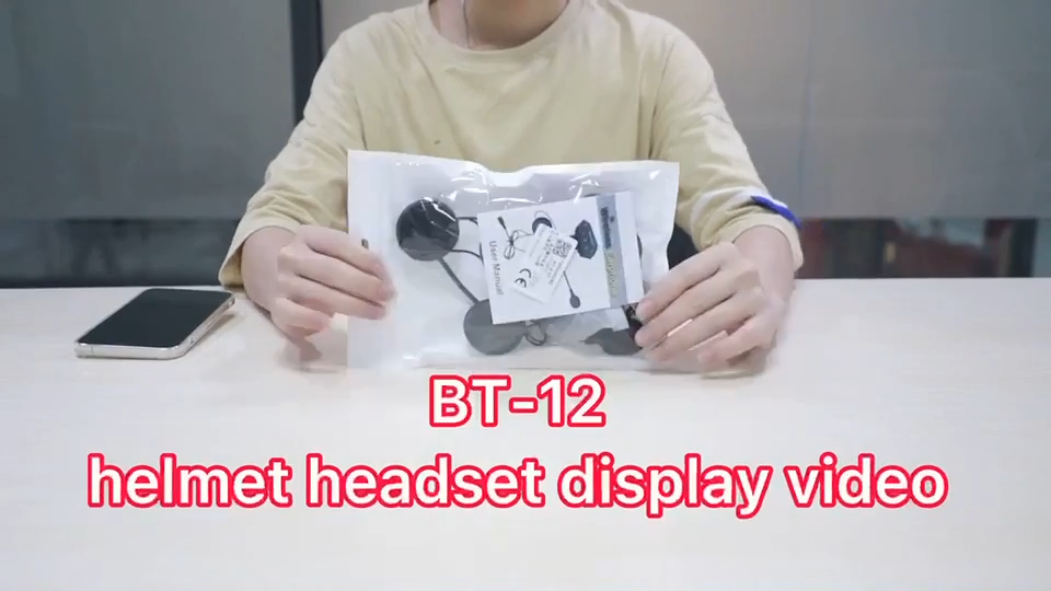 Motorcycle Helmet Headset Wireless Bluetooth Headphone Speaker Hands-Free BT-12