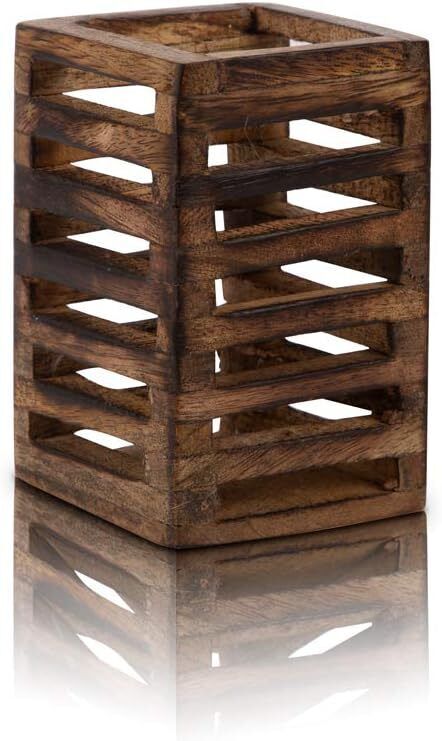 Handcrafted Wooden Pen Pencil Holder Organizer Desk Home Office Decoration Gift