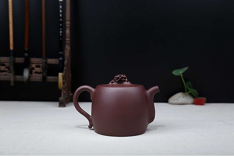 340cc chinese Yixing Handmade Zisha Purple clay Teapot JinShiYuan Hu Tea Pot