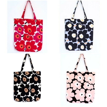 Fashion Colorful Elegant Canvas Unikko Poppy Tote Bag,Shopping Bag For Her
