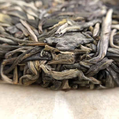 2019 Chen Sheng Hao Ba Wang Qing Bin (Overlord Green Cake) Pu-erh Tea Raw 357g