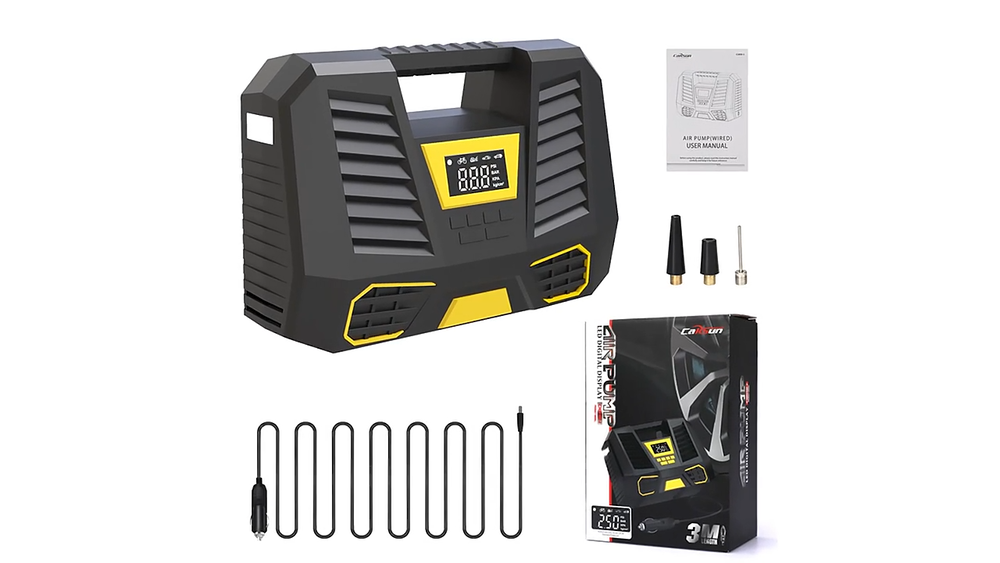 New Electric Car Tire Inflator Pump 150PSI Portable Car Air Compressor 12V Best!