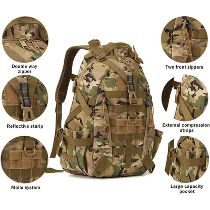 Tactical Backpack Men Hiking Backpacks Outdoor Travel Bags Climbing Rucksack Bag
