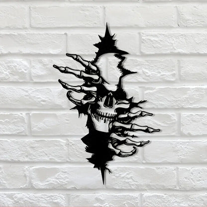 Scary Skeleton Art Wall Decor Metal Wall Decor Halloween Decor