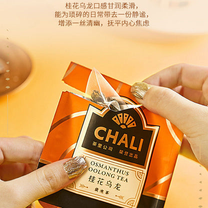 Osmanthus Oolong Tea Healthy Herbal Tea热泡冷泡茶包hot/cold Brew Tea 3g*18 Chali茶里桂花乌龙