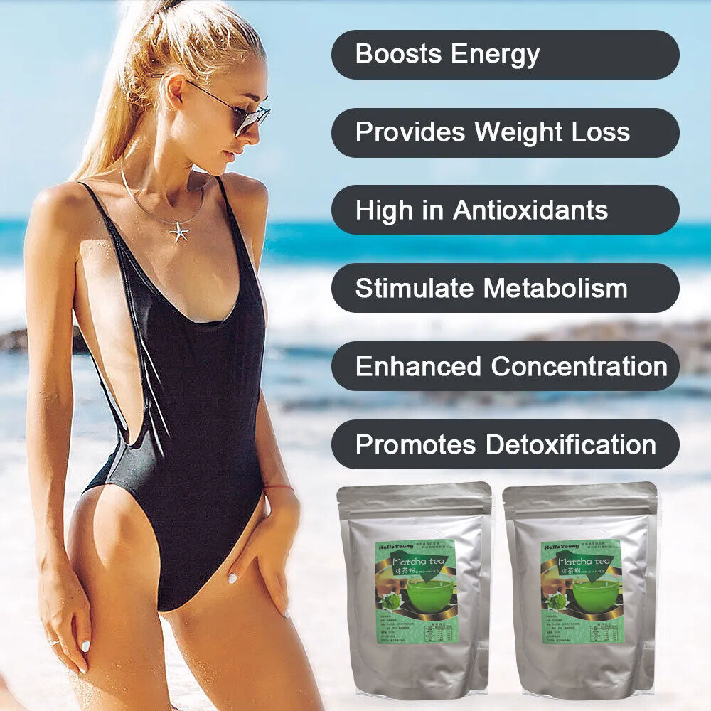 Matcha Green Tea Powder Organic Ceremonial Antioxidants Energy Boost Slimming