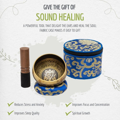 Tibetan Singing Bowl Set for Meditation Yoga Spiritual Healing Mindfulness