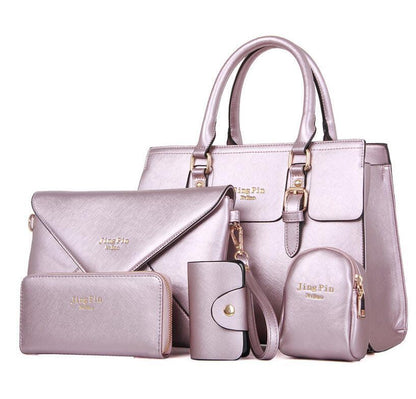 Shoulder Bag Set Five-Piece Casual Plainl Bag Portable Crossbody Bag