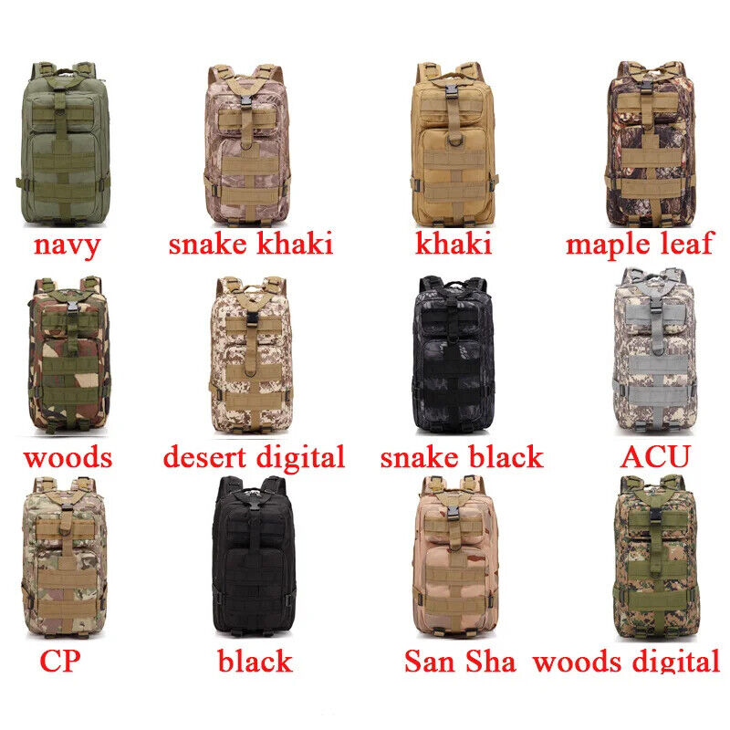 Tactical Backpack Army Bag Tactical Outdoor Sports Camping Hunting Pack Men Bag