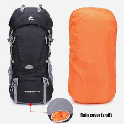 60L Frame Hiking Backpack Camping Trekking Bag Travel Backpack