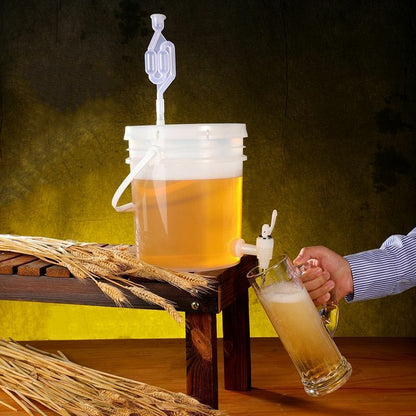5/10L BPA Free Plastic Bucket Wine Fermentation Leakproof Containers Beer Barrel