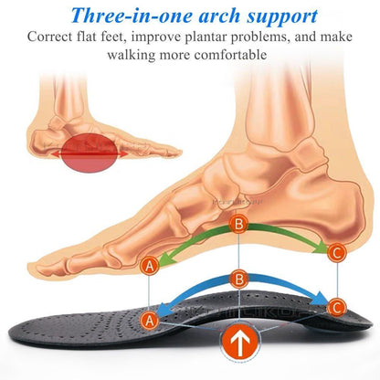 Women Men Shoe Insoles Leather Half/Full Pad Orthopedic Breathable Sole Inserts
