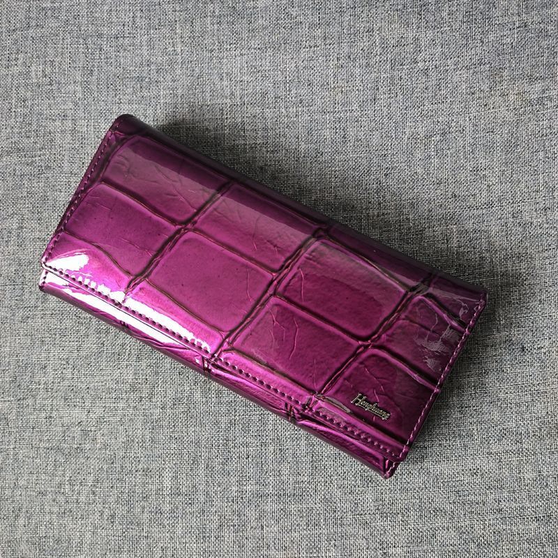 Wallet Large Genuine Leather Purse Functional Card Holder Cowhide Purses Clutch