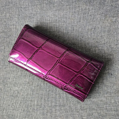 Wallet Large Genuine Leather Purse Functional Card Holder Cowhide Purses Clutch