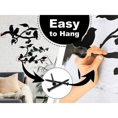 Metal Birds Wall Decor Art Birds on A Wire Metal Bird Wall Artwork Wall Stickers