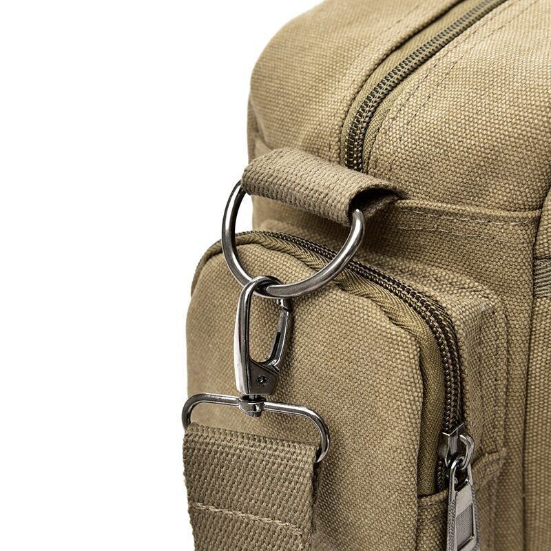 Men Crossbody Bags Canvas Shoulder Bags Boy Bags Man Handbags for Travel Grey