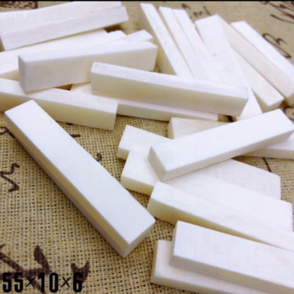 10pcs Various Sizes Natural Buffalo Bone Flat Blank Slice Description