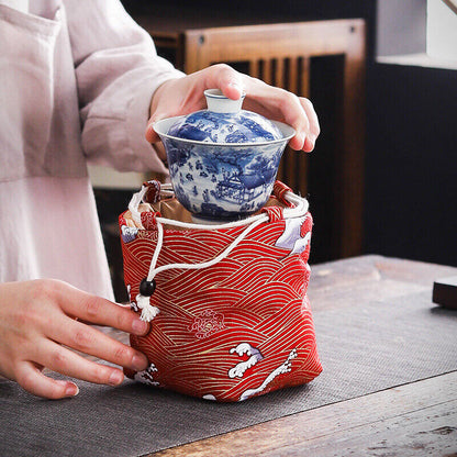 Chinese Tea Teaware Storage Bag Portable Travel Teapot Cup Bag Teacup Cloth Bag