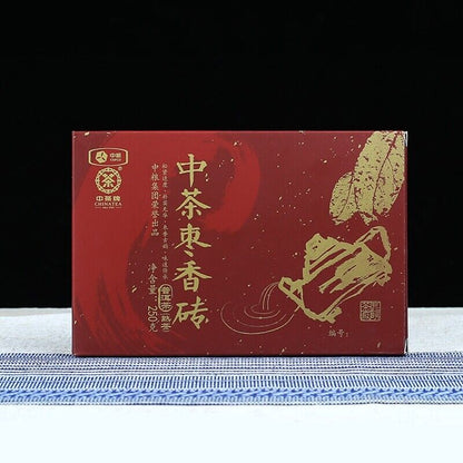 2018 CHINATEA Jujube Fragrant Brick Pu'er Tea Ripe Puer Yunnan Zhong Cha 250g