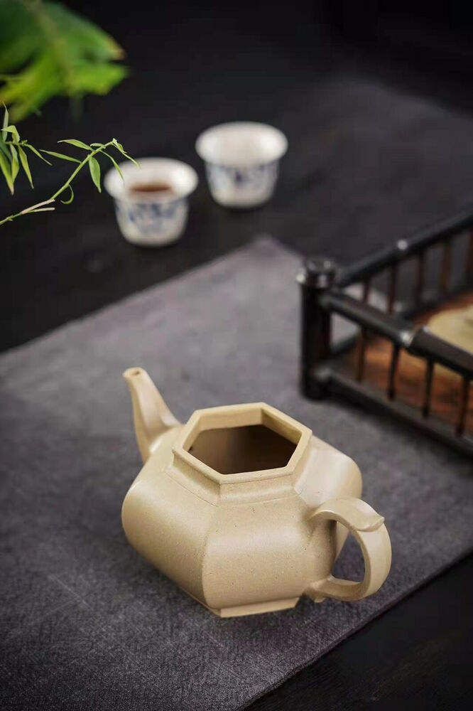 350cc chinese Yixing Handmade Zisha Green ClayTeapot XiaoYing Hu Tea Pot