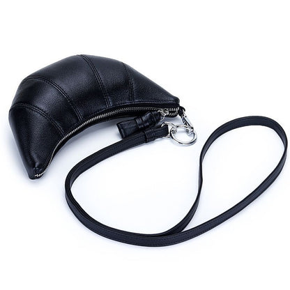 Bag Crossbody Cowhide Small High Quality Fashion Versatile Mini Purse Zipper 1PC