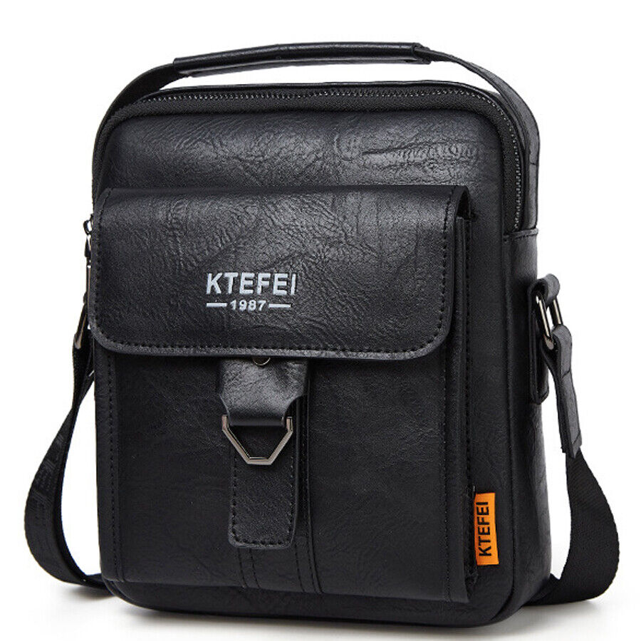 Men's Business Faux Leather Shoulder/Messenger Bag 8" Handbag Outdoor Sport Bag