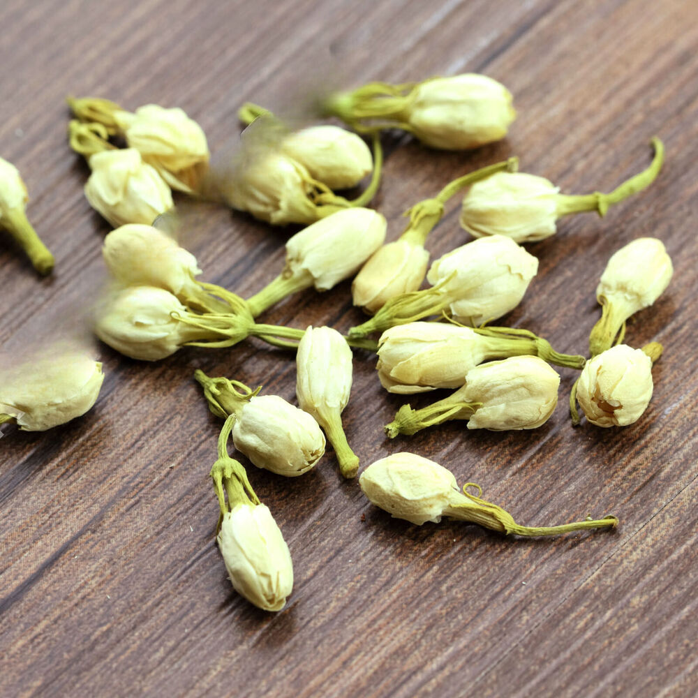 Jasmine Flower Floral Dried Buds Herbal Tea Natural Fragrance Bottled