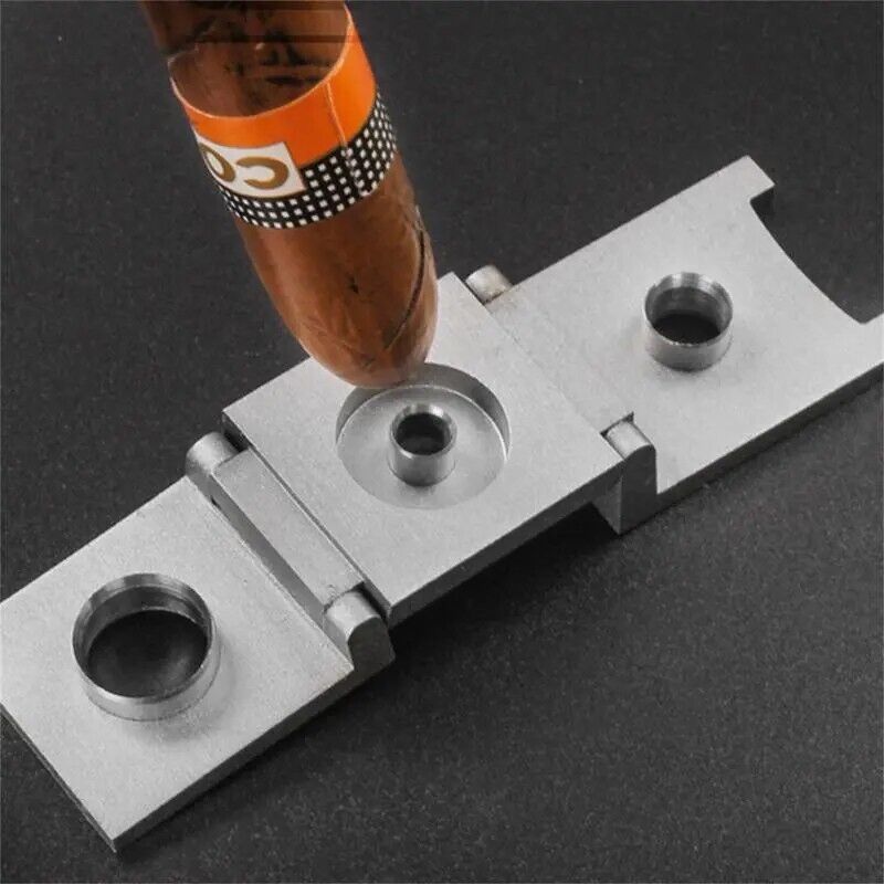 Metal Cigar Puncher Guillotine Stainless Steel 3Sizes Portable Punch Cutter Tool