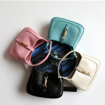 Saddle Crossbody Bags for Women Small Underarm Bags Horsebit Tote Bags