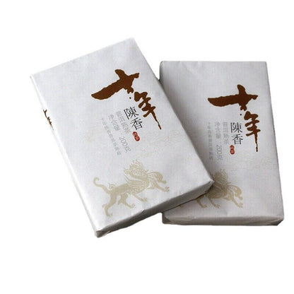 200g Yunnan Pu-erh Tea Brick Menghai Ripe Tea Ripe Pu Aged Old Tea Black Tea