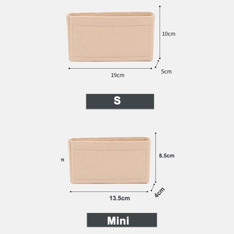 Insert Organizer Pouch Handbag Insert Bag Purses Liner Felt Insert Bag Inner Bag