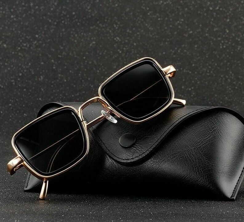 Vintage Steampunk Sunglasses Men Retro Metal Square Eyewear Trendy Women Shades