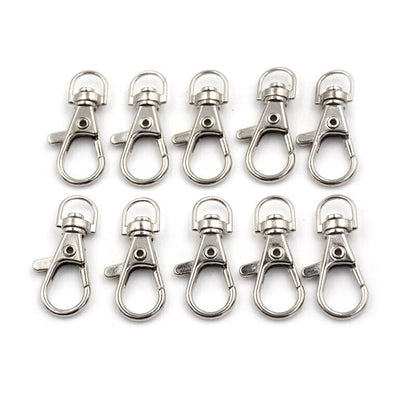 10pcs Lobster Clasp Swivel Trigger Clip Snap Hook Bag Car Key-Rings Keychain..X