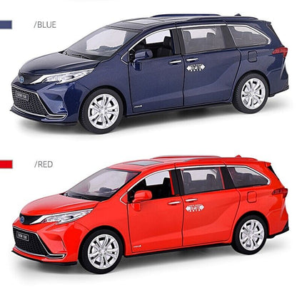 1:24 Toyota Sienna MPV Legierung Modell Auto Druckguss Fahrzeug Soundlicht Kinder Geschenk Spielzeug-
