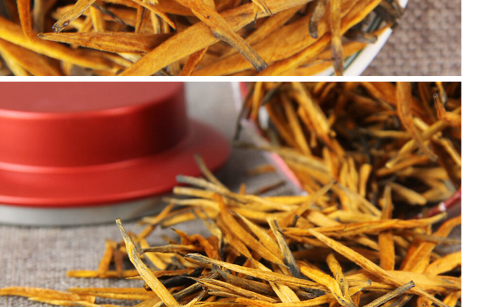 Supreme Yunnan Gold Needle Dian Hong Golden Tip Dianhong Black Tea 250g