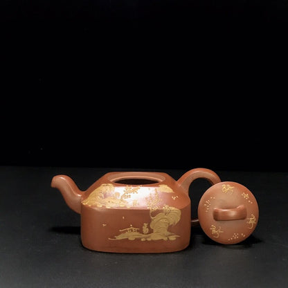vintage chinese yixing purple clay teapot zisha ceremony teaware collection rare