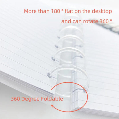 Binder Rings 100Pcs Plastic Clear Notebooks Planners Binding Mushroom Hole Discs