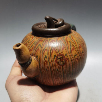 Vintage Chinese Yixing Purple Clay Teapot Zisha Ceremony Teaware Collection Rare