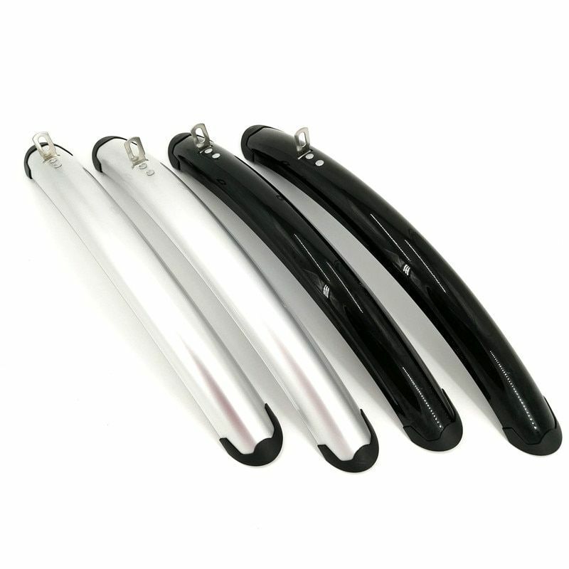 Bicycle Front Rear Fender 700C Road Bike Retro Fixed Gear Parts Aluminum Plastic