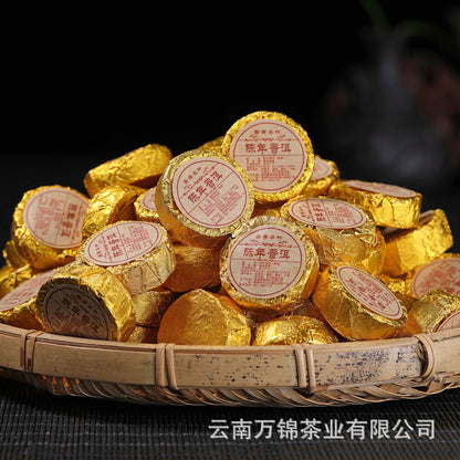 Yunnan Puer Small Tuocha Ripe Tea Original Mini Tuocha Small Round Tea Cake 500g