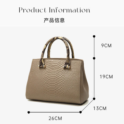 Top Cow Leather Women's Bag, Crocodile Pattern Evening Party Bag Crossbody Bags