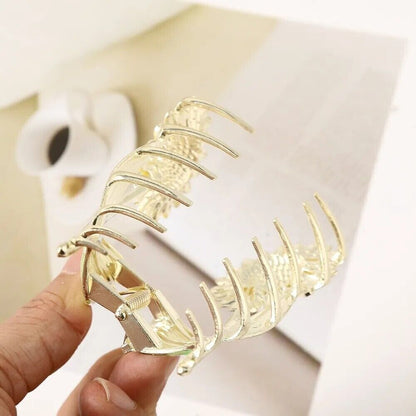 Women Hair Claws Metal Gripper Large Sunflower Flower Girls Hairpin Styling Clip