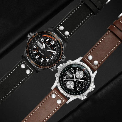 Genuine Leather Watches Straps For Hamilton Khaki Aviation H77755533 H77616533