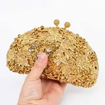 Crystal Clutch Evening Bags Animal Pattern Sparkly Diamond Pochette Purse Women