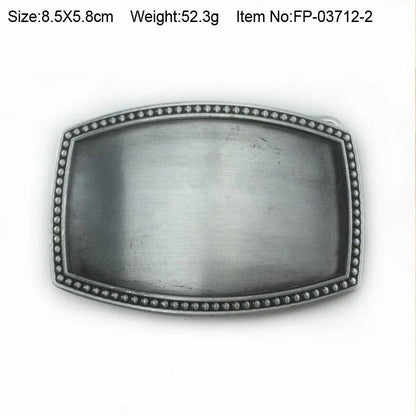 Men's Belts Buckle Zinc Alloy 4cm Width Loop Rectangle Jeans Fashion Accessories