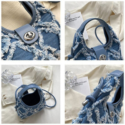 Canvas Shoulder Bags Women Crossbody Bag Denim Tote Satchel Bags Handbags
